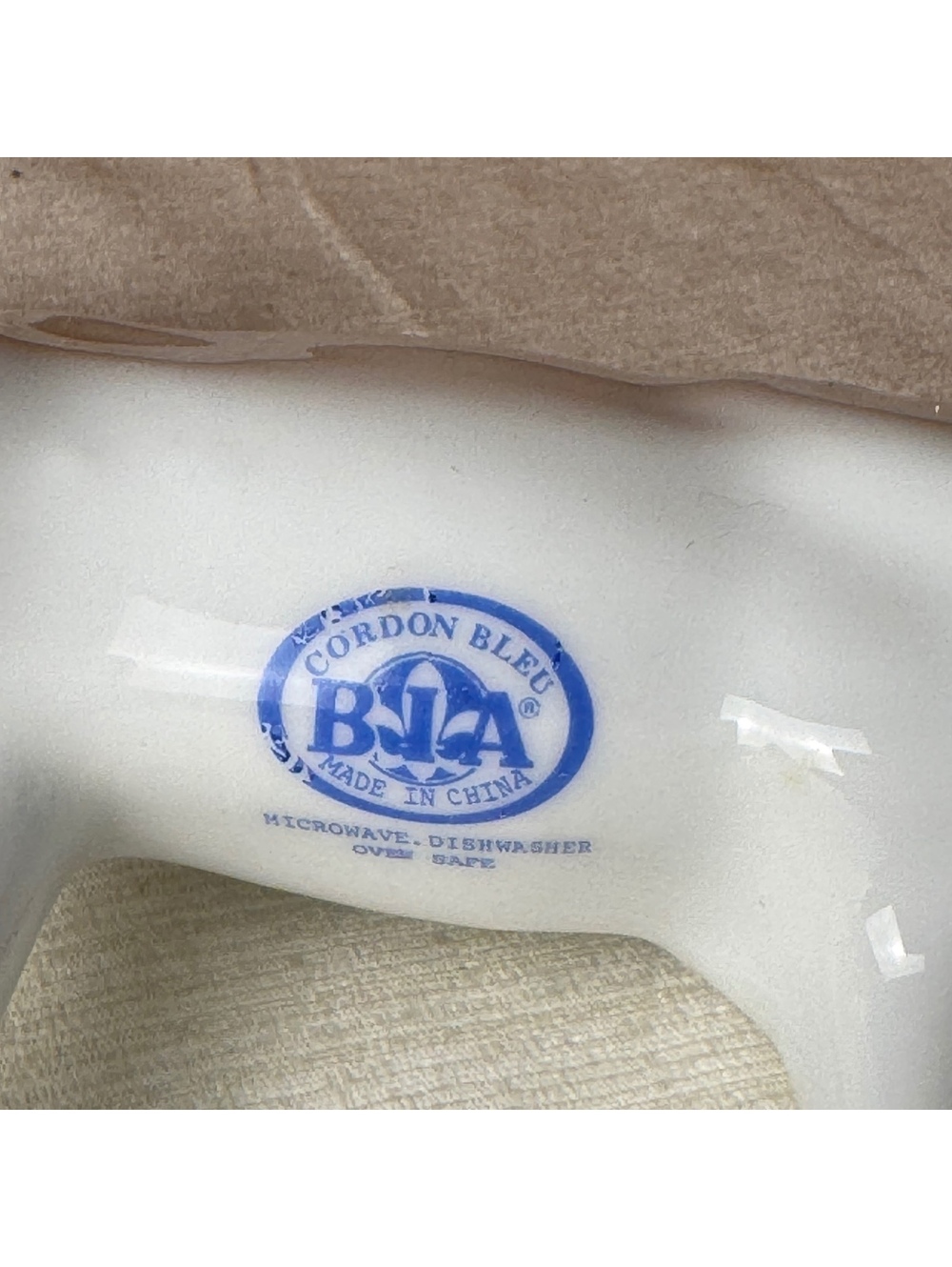 Vintage BIA Cordon Bleu Cow Creamer White Porcelain Farmhouse Kitchen Decor - Picture 7 of 9